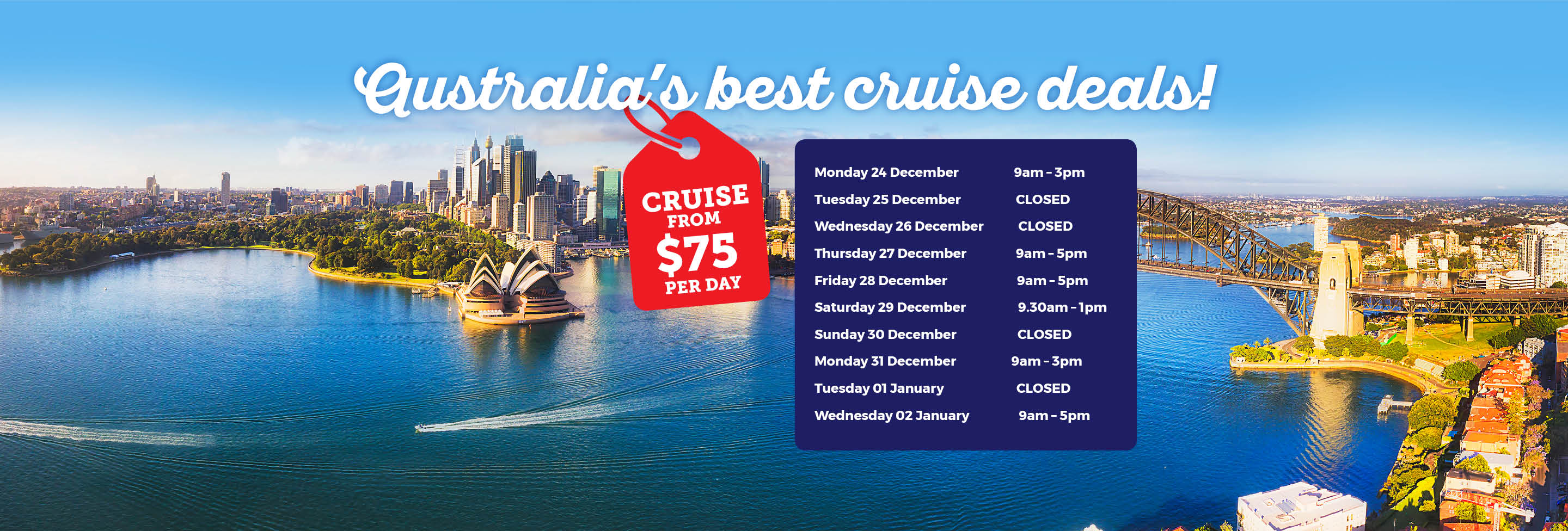 cruise prices australia