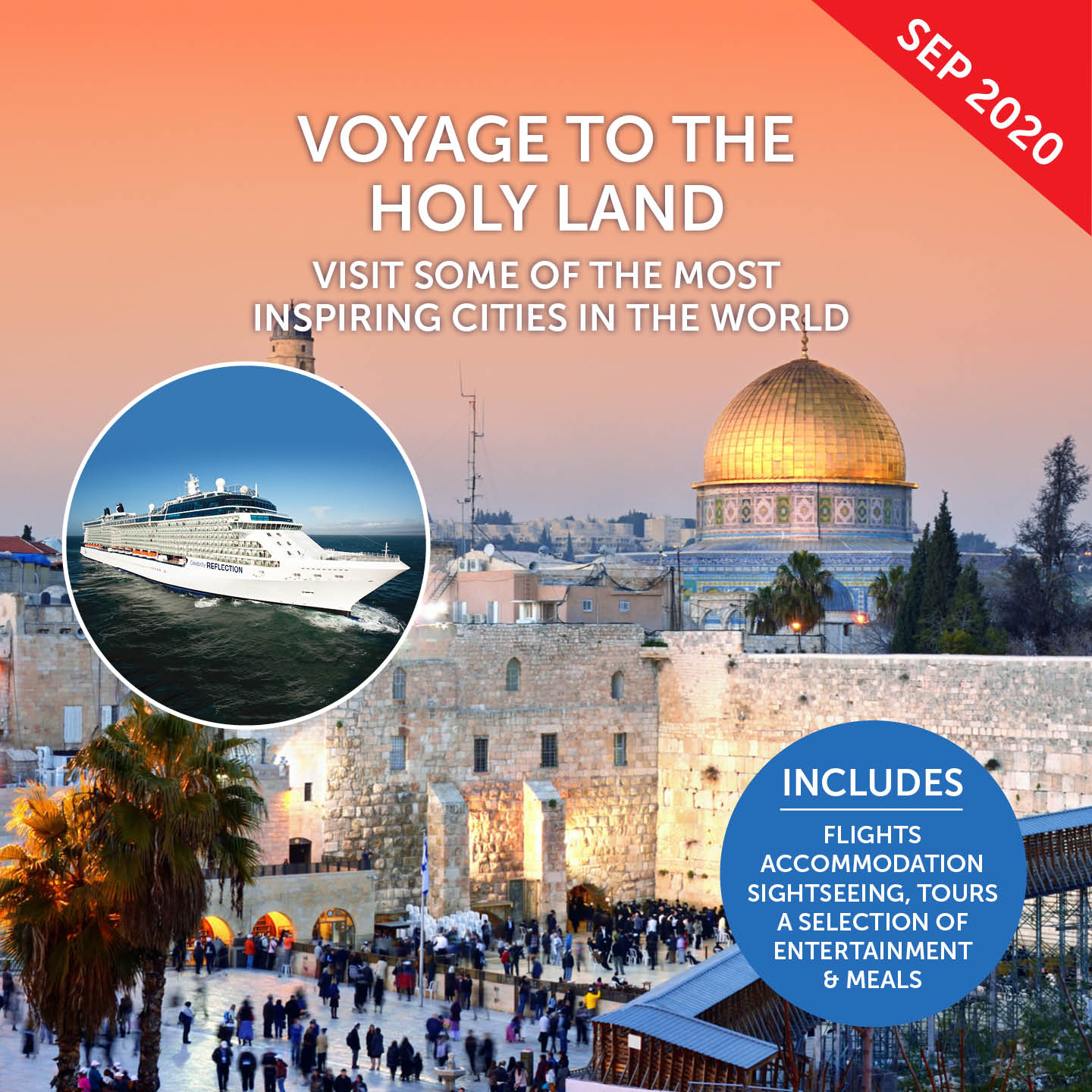 Voyage To The Holy Land 2020 17 Nights Departs 22 September 2020 Escorted Cruise Package